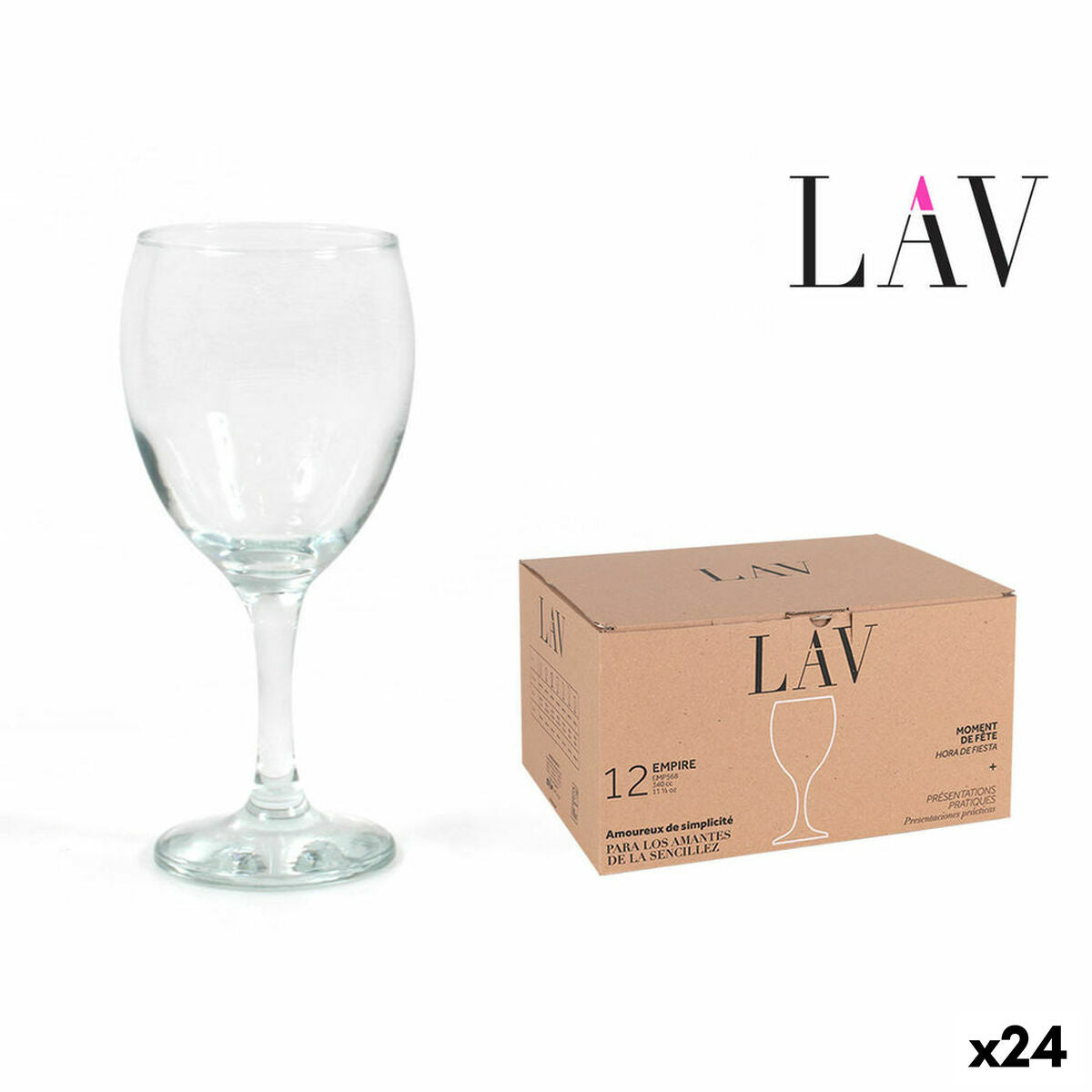 Wineglass LAV Empire (24 yksikköä) (340 cc)