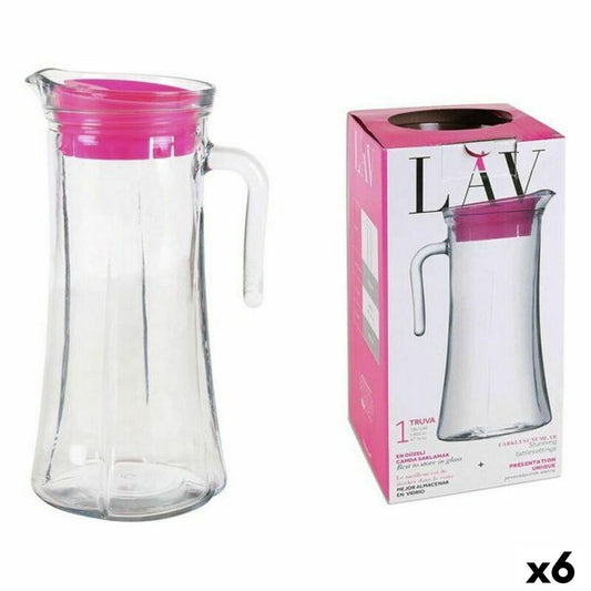 Läpinäkyvä lasikannu LAV LV-TRU140 PK0001RP (6 yksikköä) (1400 ml)