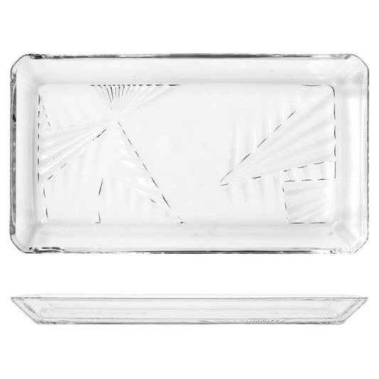 Tarjotin Madlen Crystal Transparent (12 x 1,8 x 21,8 cm) (2 kpl)