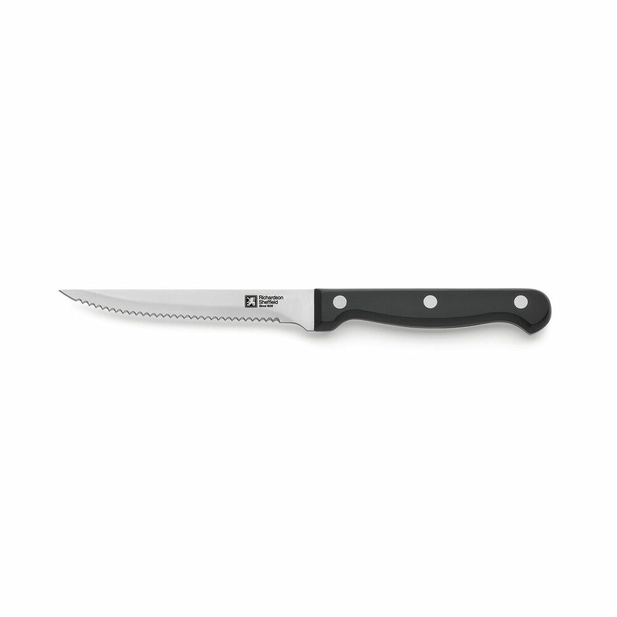 Knife for Chops Richardson Sheffield Artisan Black Metal 11,5 cm (Pack 6x) Richardson Sheffield