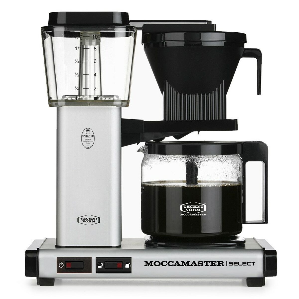 Drip-kahvinkeitin Moccamaster Black Steel 1520 W 1,25 L