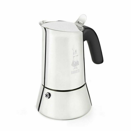 Italialainen kahvipannu Bialetti 0007254 hopea ruostumaton teräs 4 kuppia 200 ml