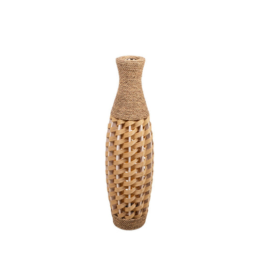 Floor vase Alexandra House Living Brown PVC Natural Fibre 24 x 80 x 24 cm