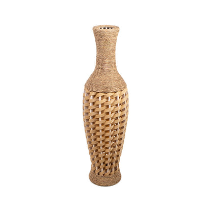 Floor vase Alexandra House Living Brown PVC Natural Fibre 29 x 100 x 29 cm