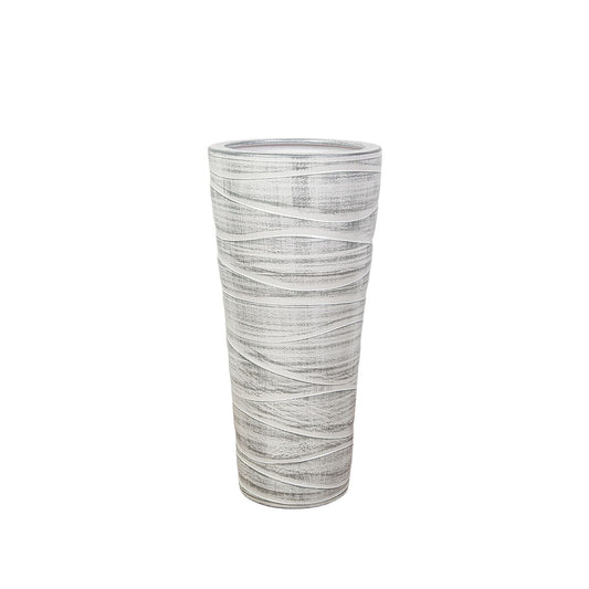 Floor vase Alexandra House Living White Ceramic 30 x 70 x 30 cm