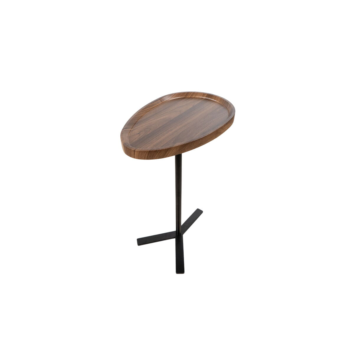 Side table Romimex Brown Black Wood Metal 45 x 63 x 30 cm