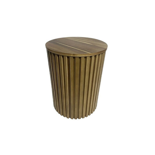 Side table Romimex Natural Acacia MDF Wood 41 x 53 x 41 cm