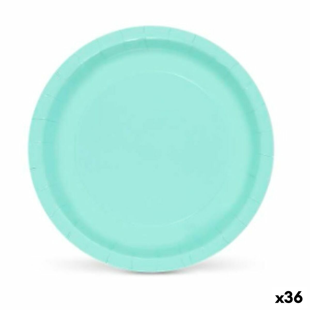 Lautasetti Algon Aquamarine Kertakäyttöinen pahvi 20 x 20 x 1,5 cm (36 kpl)