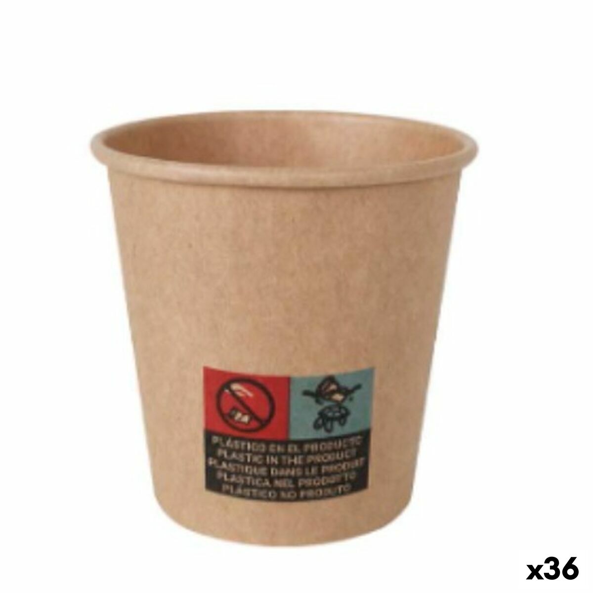 Lasisarja Algon Cardboard Kertakäyttöinen 36 Kpl 120 ml (50 Kpl)