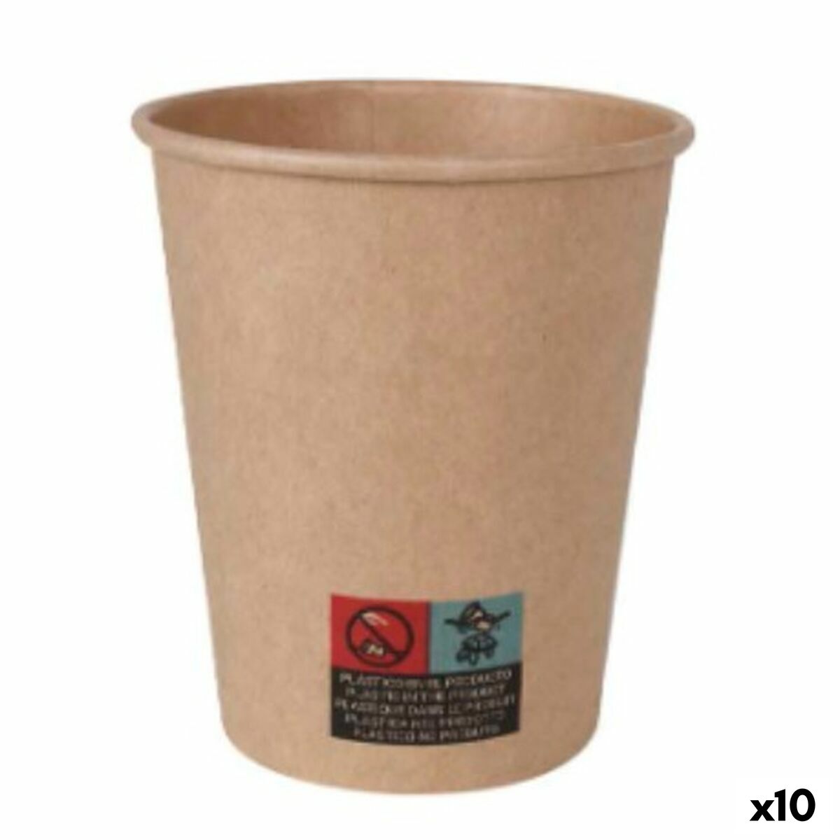 Lasisarja Algon Cardboard Kertakäyttöinen 10 Kpl 250 ml (100 Kpl)