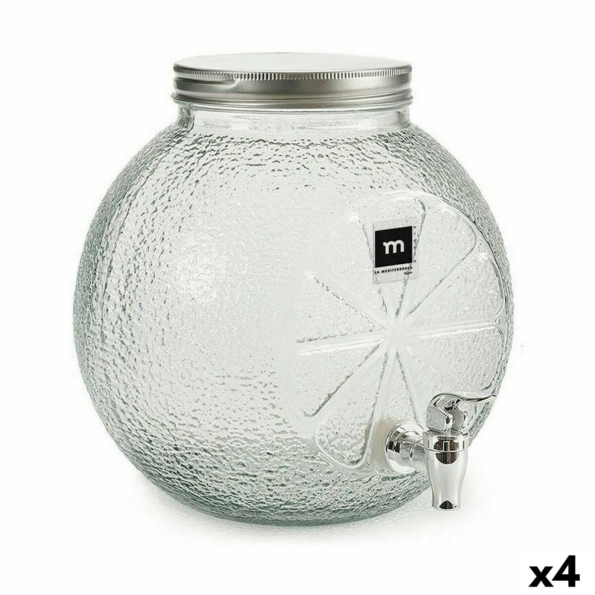 Drinks dispenser La Mediterránea Tap Glass 5 L (4 Units)