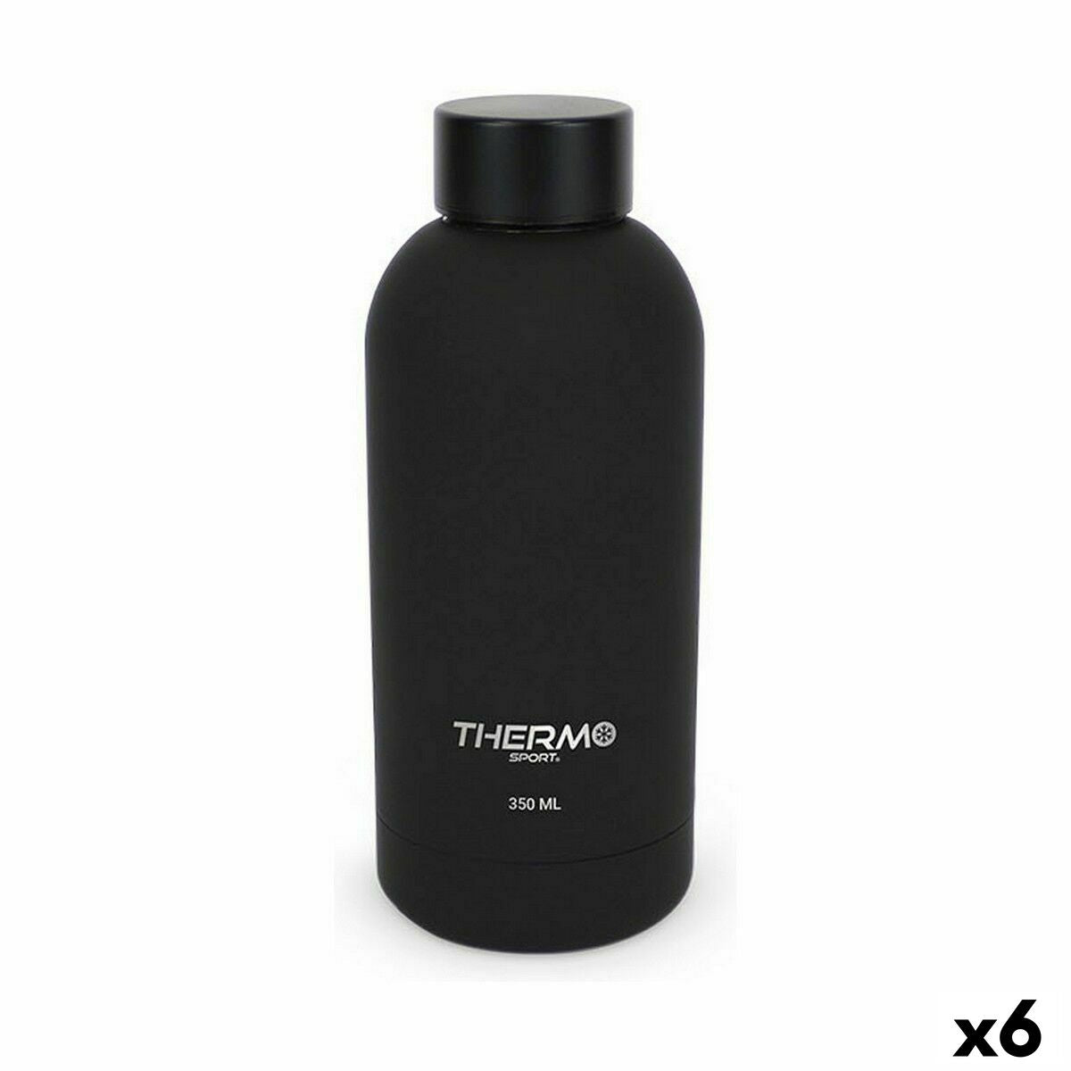 Lämpöpullo ThermoSport Soft Touch musta 350 ml (6 yksikköä)