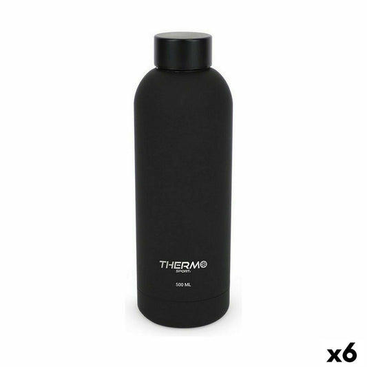 Lämpöpullo ThermoSport Soft Touch musta 500 ml (6 yksikköä)