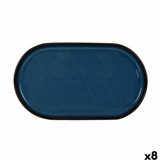 Välipalatarjotin La Mediterránea Chester Blue Ovaali 30,5 x 17,5 x 2,8 cm (8 yksikköä)