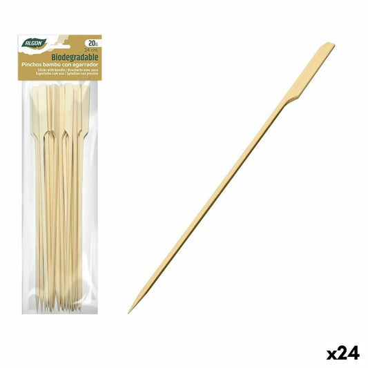 Grillivarrassarja Algon Bamboo 20 kpl 24 cm (24 yksikköä)