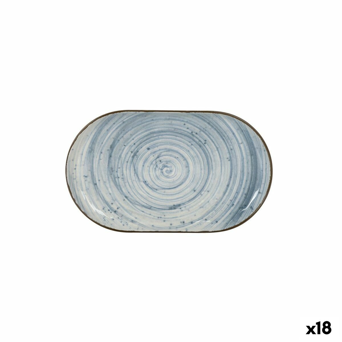 Välipalatarjotin La Mediterránea Anllo Oval 25 x 15 x 2,2 cm (18 yksikköä)