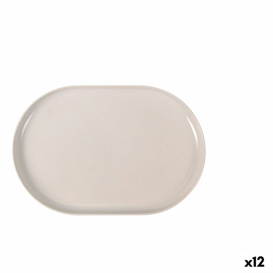 Välipalatarjotin La Mediterránea Ivory Oval 30 x 20 x 2,5 cm (12 yksikköä)