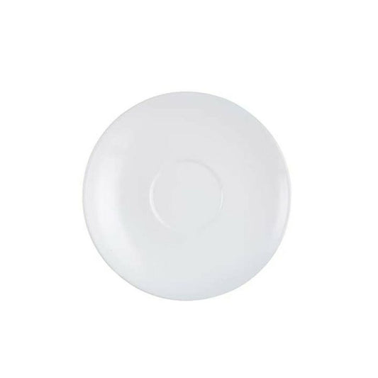 Plate set Arcoroc Restaurant Coffee White Glass 6 Pieces Arcoroc