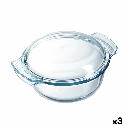 Uuniastia Pyrex Classic Vidrio läpinäkyvä lasi 33 x 26 x 12 cm Kannella (3 kpl)