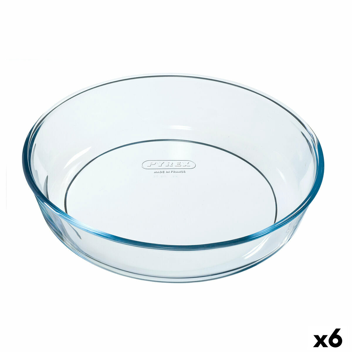 Kakkumuotti Pyrex Classic Vidrio läpinäkyvä lasi pyöreä 26 x 26 x 6 cm 6 kpl