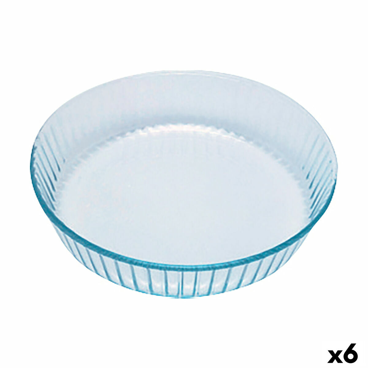 Uunimuotti Pyrex Classic pyöreä läpinäkyvä 27 x 27 x 6 cm (6 kpl)