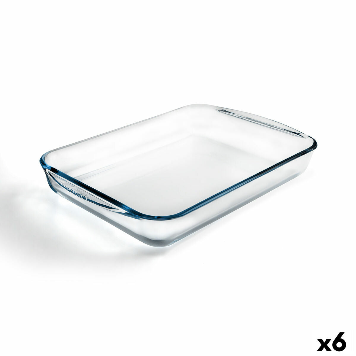 Uunilautanen Pyrex Classic Vidrio läpinäkyvä lasi suorakaiteen muotoinen 40 x 27 x 6 cm (6 yksikköä)