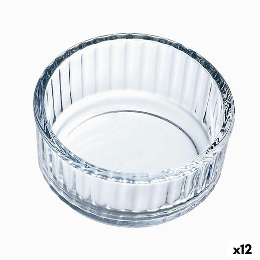 Flan Mold Pyrex Classic Vidrio läpinäkyvä lasi 10 x 10 x 5 cm pyöreä (12 yksikköä)