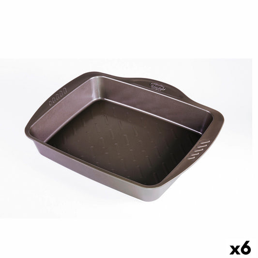 Uunilautanen Pyrex Asimetria suorakaiteen muotoinen metalli 6 kpl 40 x 31 cm