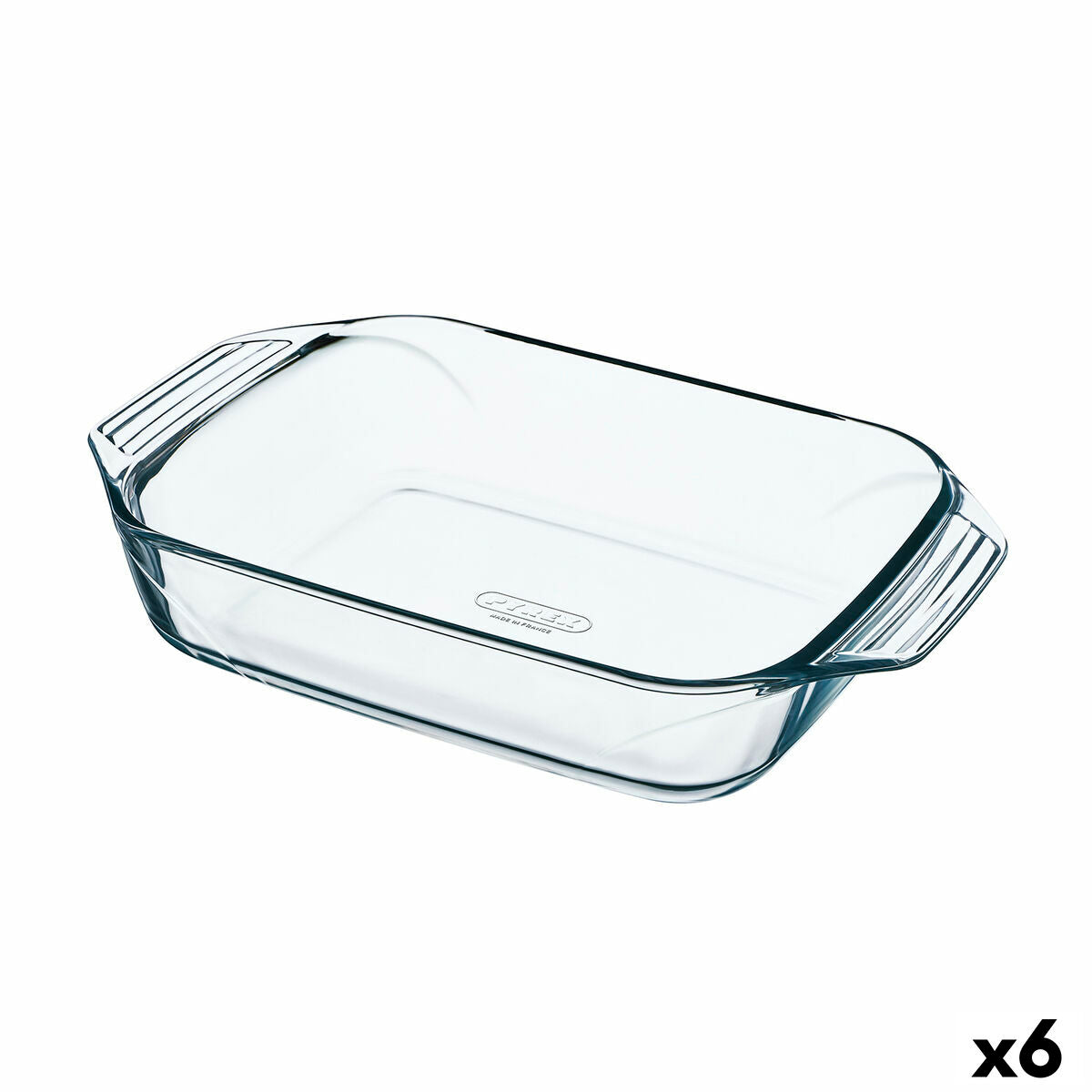 Uuniastia Pyrex vastustamaton läpinäkyvä lasi suorakaiteen muotoinen 27,5 x 16,9 x 6 cm (6 yksikköä)