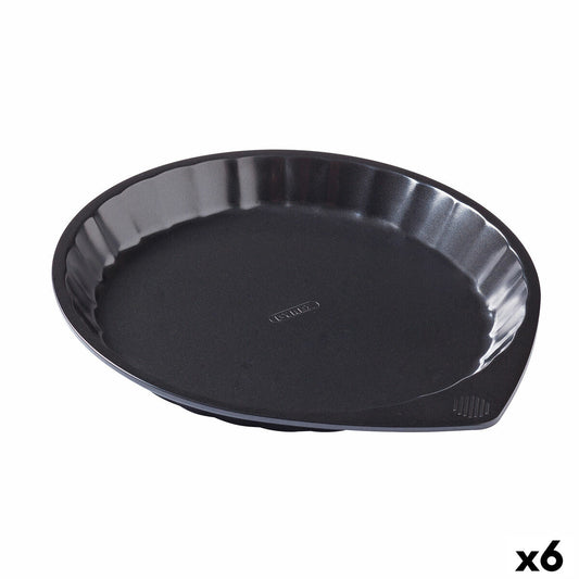 Kakkumuotti Pyrex Magic Black Metal Flat Pyöreä Ø 27 cm 6 kpl