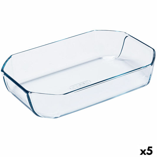 Uuniastia Pyrex Inspiration läpinäkyvä lasi suorakaiteen muotoinen 30 x 20 x 6,45 cm (5 yksikköä)