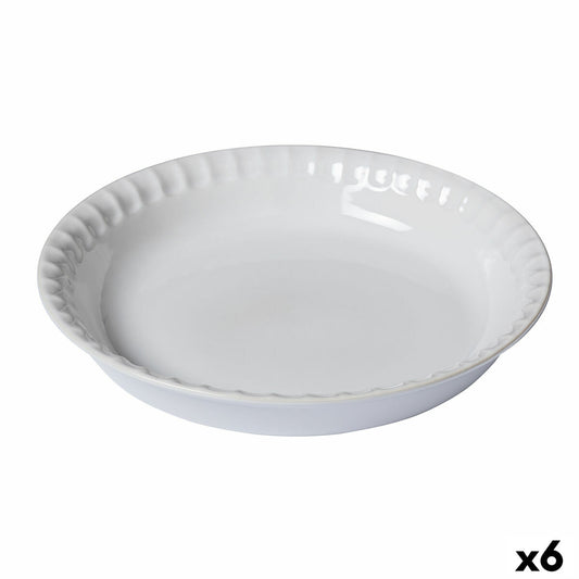 Kakkumuotti Pyrex Supreme White Keraaminen Karkaistu lasi Pyöreä 25,5 x 25,5 x 4 cm 6 kpl