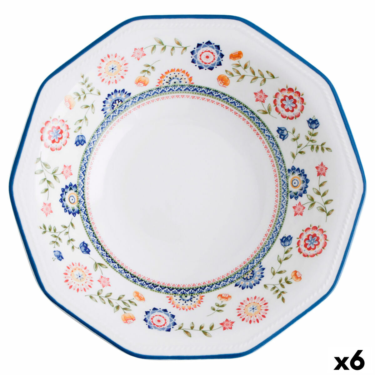 Deep Plate Churchill Bengal Ceramic China crockery (Ø 20,5 cm) (6 Units)