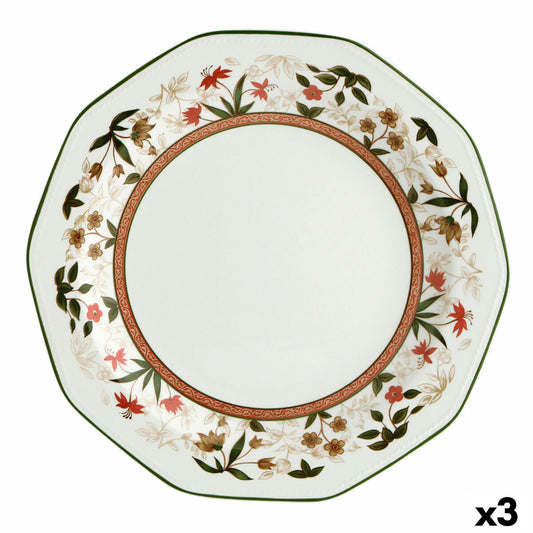 Tarjoilu Platter Queen´s by Churchill Assam Circular White Ceramic China astiat (3 yksikköä)