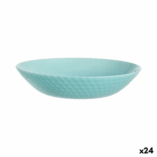 Deep Plate Luminarc Pampille turkoosi lasi (20 cm) (24 yksikköä)