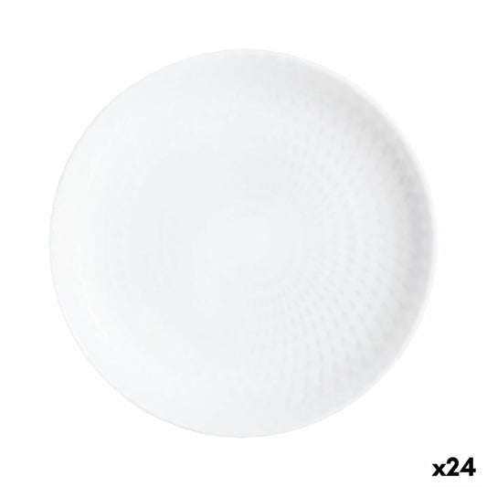 Jälkiruokalaji Luminarc Pampille White Glass (19 cm) (24 yksikköä)