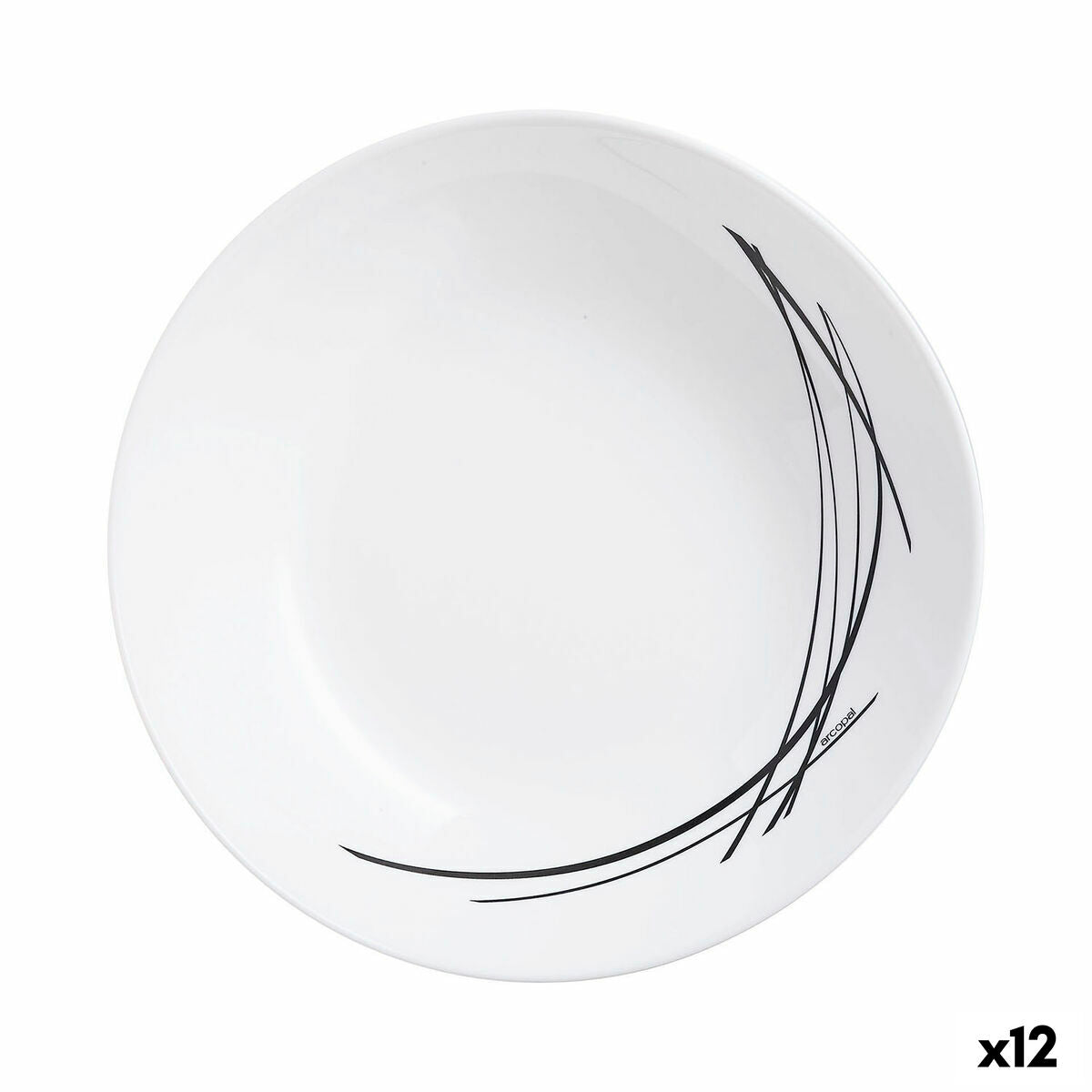 Deep Plate Arcopal Domitille kaksivärinen lasi (20 cm) (12 yksikköä)