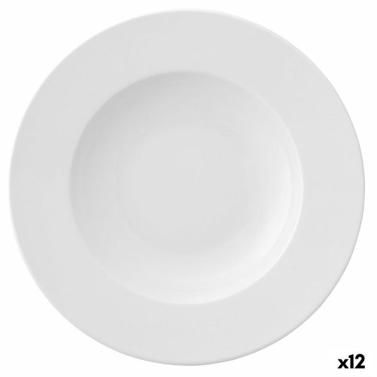 Deep Plate Ariane Prime Ceramic White (23 cm) (12 yksikköä)