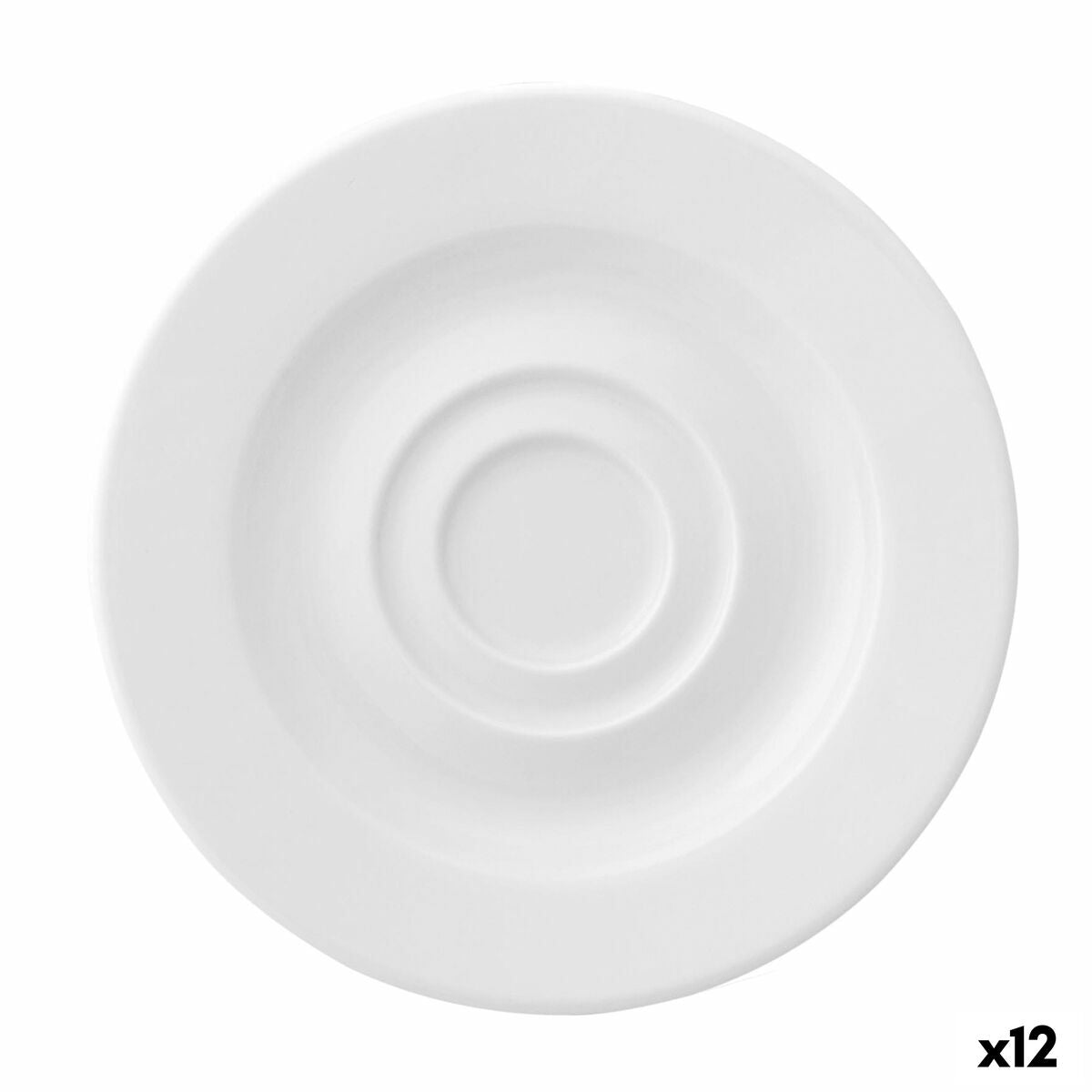 Lautas Ariane Prime Espresso Ceramic White 13 cm (12 yksikköä)