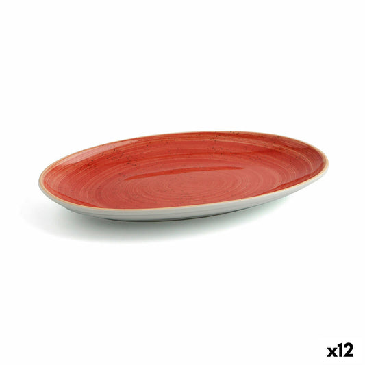 Välipalatarjotin Ariane Terra Red Keraaminen Ø 26 cm (12 yksikköä)