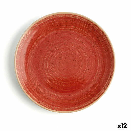 Tasolevy Ariane Terra Ceramic Red Ø 18 cm (12 yksikköä)