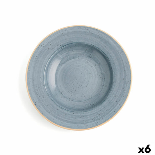 Deep Plate Ariane Terra Ceramic Blue (Ø 26 cm) (6 yksikköä)