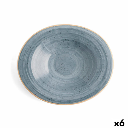 Deep Plate Ariane Terra Ceramic Blue (Ø 29 cm) (6 yksikköä)