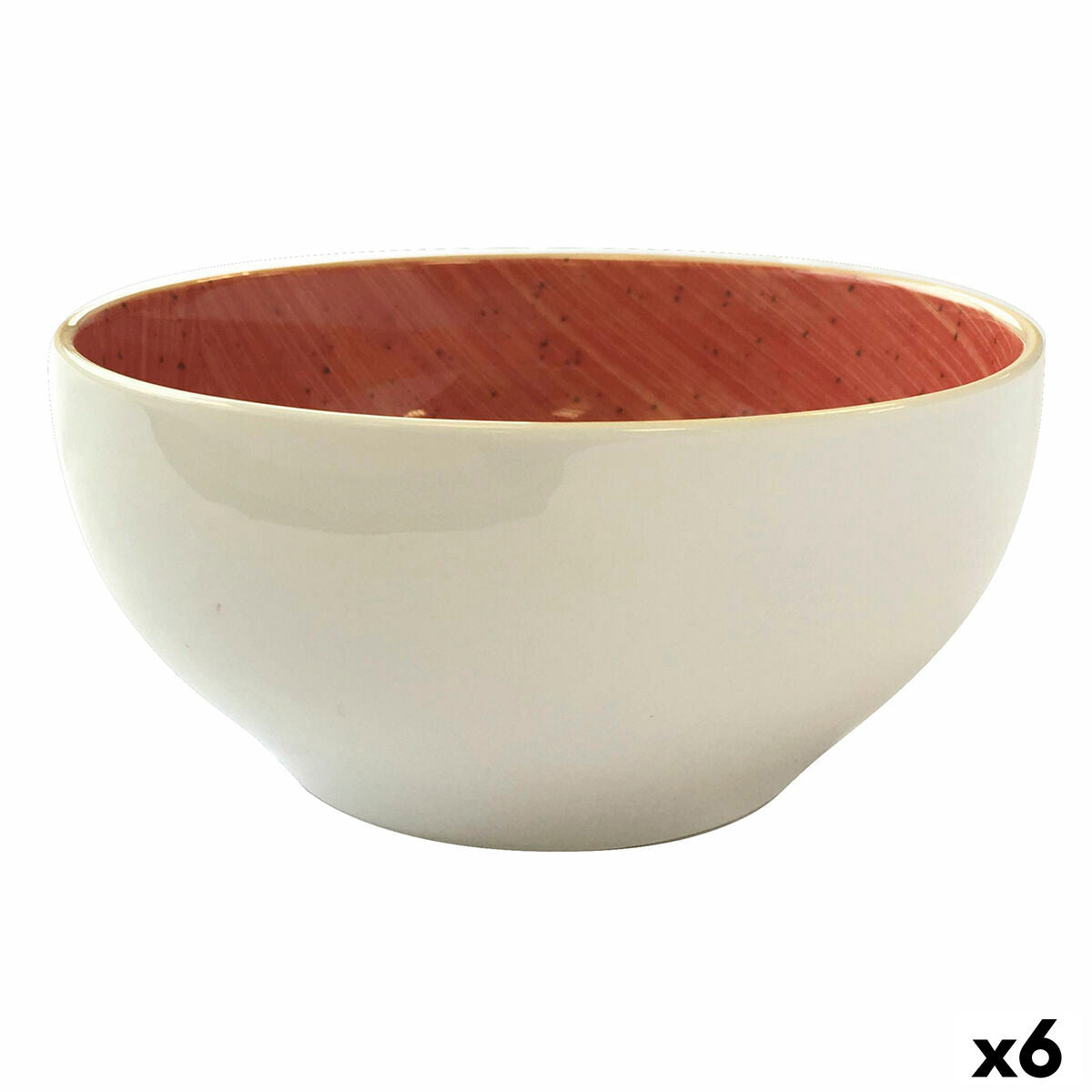 Kulho Ariane Terra Ceramic Red (Ø 15 cm) (6 yksikköä)