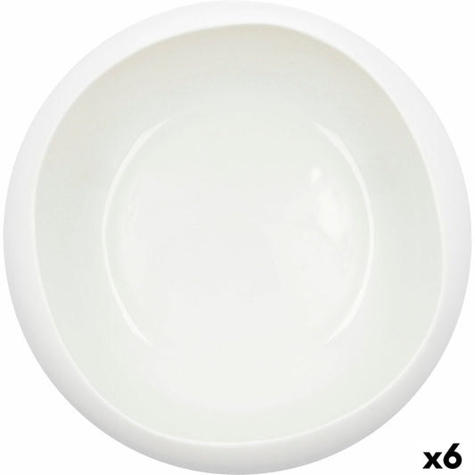 Kulho Ariane Organic Ceramic White (Ø 21 cm) (2 yksikköä)