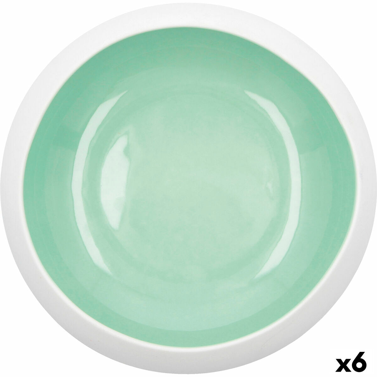 Kulho Ariane Organic Ceramic Green (16 cm) (6 yksikköä)