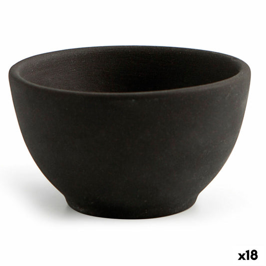 Kulho Quid Mineral Ceramic Black (9 x 5 cm) (18 yksikköä)