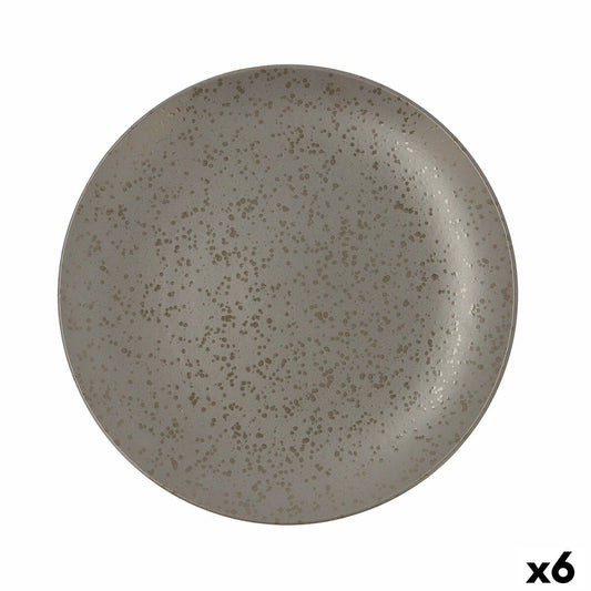 Tasolevy Ariane Oxide Ceramic Grey (Ø 31 cm) (6 yksikköä)