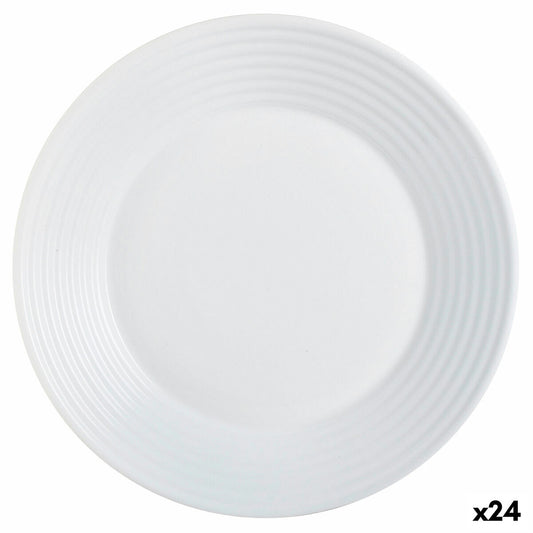 Deep Plate Luminarc Harena White Glass (Ø 23,5 cm) (24 yksikköä)