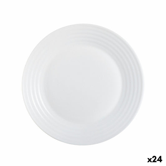 Jälkiruokalautanen Luminarc Harena White Glass (19 cm) (24 yksikköä)